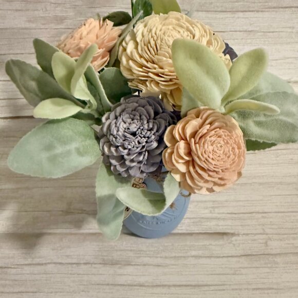 Sola Wood Floral Arrangement in Hand-Painted Personalized Mason Jar - Picture 6 of 8